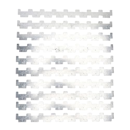 HERCHR Beehive Frame Strips, Pack of 10 Metal Beehive Frame Strips Spacers Beekeeper Beekeeping Tool Equipment Bee Hive Box Spacing Tool Replacement for Beekeepers