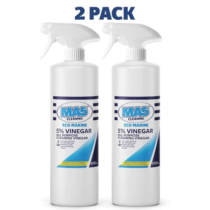 MA5x EcoMarine 5% Vinegar All Purpose Boat Cleaning Vinegar | Biodegradable Safe Boat Cleaner | Multi-Surface Marine Cleaner - size: 64 Fl Oz (Pack of 1)