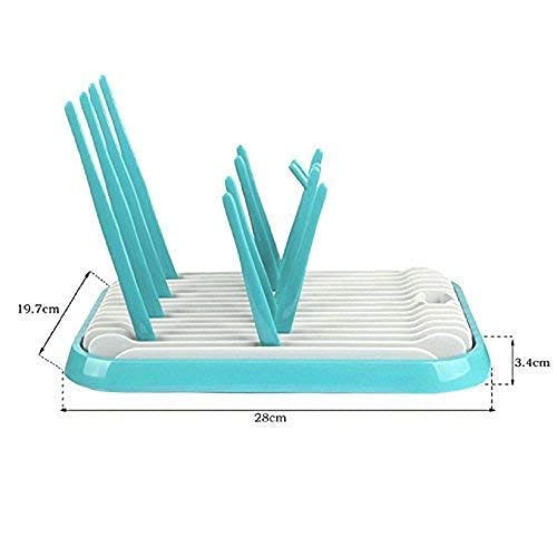 Baby Bottle Drying Rack Dryer Space Saving Travel Holder for Pump Cup Plastic Accessories - color: Green