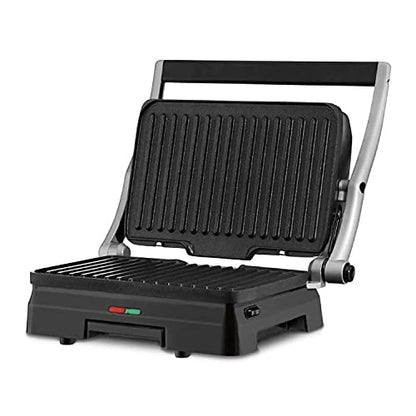 Cuisinart Griddler® Indoor Grill & Panini Press, Dishwasher-Safe Nonstick Cooking Plates, Stainless Steel, GR-11P1 - style: Griddler