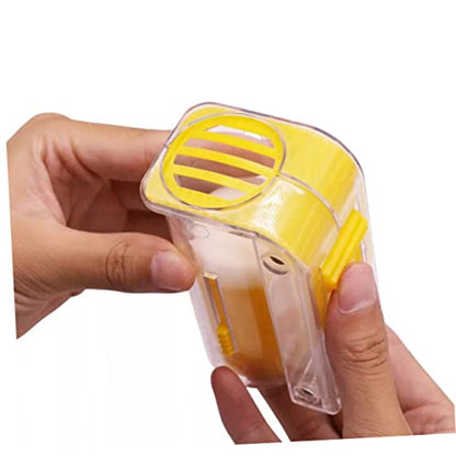 YARNOW Bee Queen Marking Capture Cage Durable Mark Bottle for Beekeepers Safe and Easy Queen Marking Tool Lightweight Beekeeping Equipment Yellow