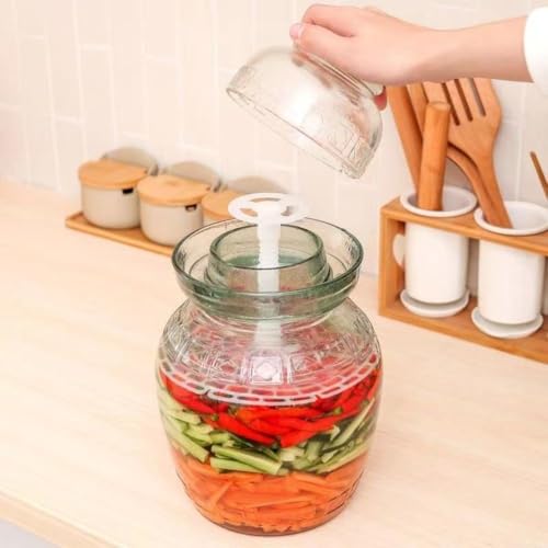 Pickle Jar Press Plate Fermentation Jar Pressure Device Weights Fermentation Kit Jar Pressure Net with Handle Homemade Kimchi Kitchen Tool(S) - size: Small