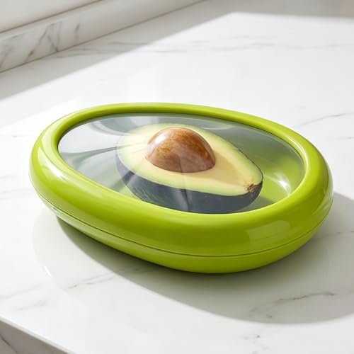 Reusable Food Cover with Lid Stretch Wrap Saver for Fruit and Vegetables Kitchen Storage Cover for Onion Lemon Tomato - color: green