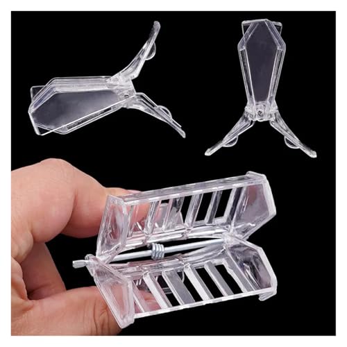 Queen Bee Cage 1pcs Bee Queen Cage Transparent Plastic Clip Catcher Box Stainless Steel clamp Beekeeping Equipments Beekeeper Equip(Stainless Steel) - color: Stainless Steel