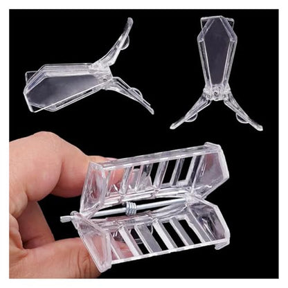 Queen Bee Cage 1pcs Bee Queen Cage Transparent Plastic Clip Catcher Box Stainless Steel clamp Beekeeping Equipments Beekeeper Equip(Stainless Steel) - color: Stainless Steel