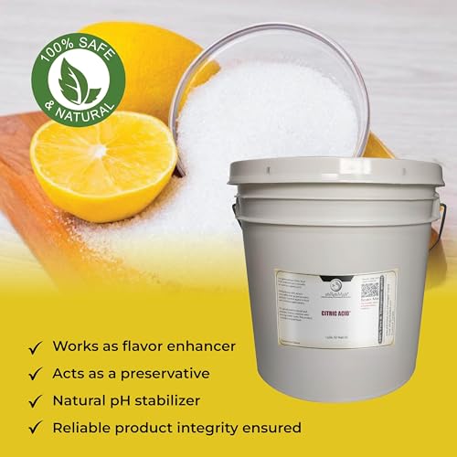 Citric Acid USP Anhydrous Fine Granular Jungbunzlauer Food and Cosmetic Grade pH Control Preservative Crystal Powder for Baking Cleaning DIY Formulations and Household Applications - 8 lbs - size: 8 Pounds
