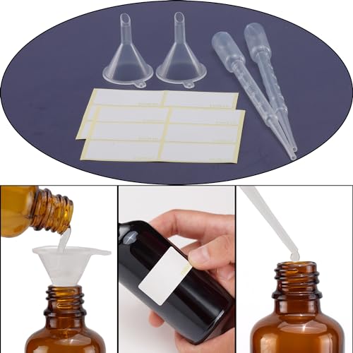 YIZHAO Clear Glass Spray Bottles 1oz, with Small Fine Mist Spray, Metal Cap, Refillable for Essential Oil,Travel,Cleaning,Perfume,Aromatherapy,Makeup – 12 Pcs - color: Transparent, size: 30ml-12