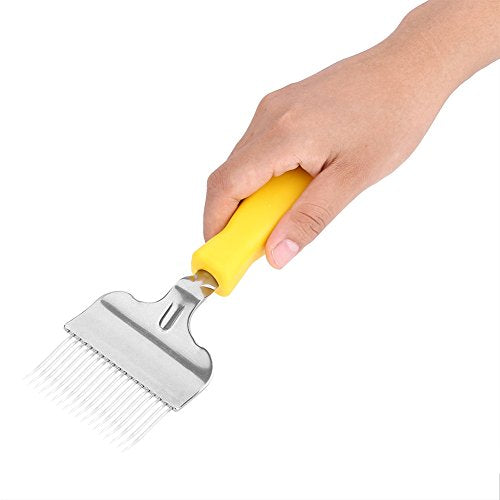 Fdit Bee Keeping Uncapping Fork Stainless Steel Honey Comb Beekeeping Tine Uncapping Fork Hive for Beekeeping Accessories