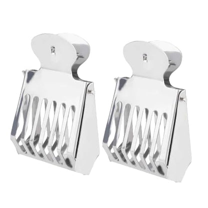 2 Pack Stainless Steel Beekeeping Clip,Beekeeping Bee Queen Cage Catcher Clips,Bee Cage Catcher Beekeeper Tool for Beekeepers