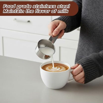 4 Pcs 1/8 Cup (30ml) Measuring Cup, 1oz Stainless Steel Measuring Cups Metal Measure Scoop Coffee Scoops Rice Cups Tablespoon for Cooking Baking, Wet and Dry Ingredients, Dishwasher Safe - size: 1/8 Cup