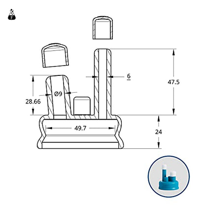 Carboy Caps – 4 Pk Silicone Caps for Fermenting in 3/5/6 Gallon Glass Jugs – Homebrew Wine, Beer, Mead