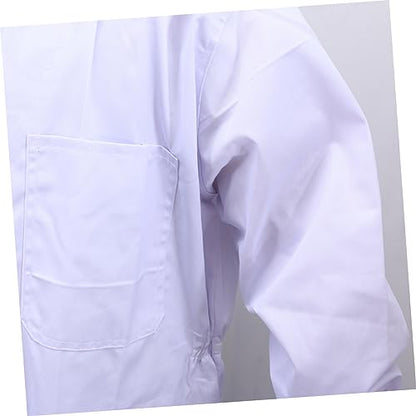 MERRYHAPY XXL Size Beekeeping Suit Full Body Anti- Suit with Veil Hood White Professional Keeper