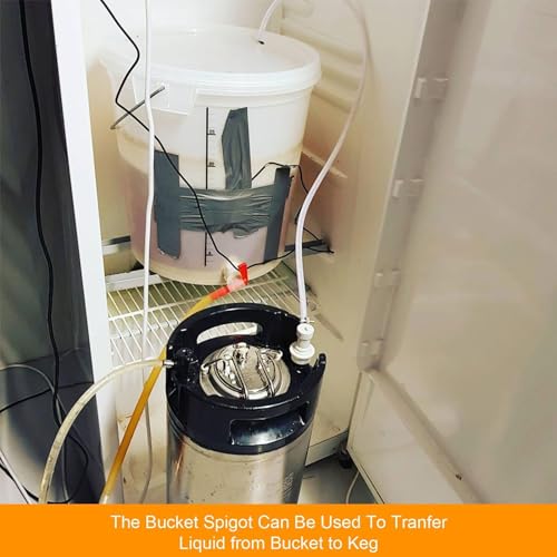 Bucket Spigot 5 Gallon Bucket Spigot, Plastic Bottling Bucket Spigot Fermenting Bucket Spigot for 5 Gallon Bucket Homebrew Wine Making Beer Fermentation Bucket Fermenter - size: 3 Pack