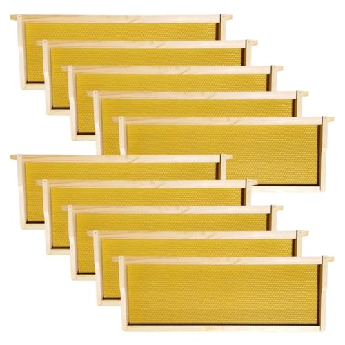 10-Frame Wax-Coated Beehive Kit with Frames – (1) Deep & (1) Medium – Hoover Hives® Original Beeswax Finish
