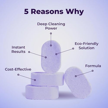 The All-In-One Multi Purpose Cleaning System - Cleaning Spray for Instant Stain Removal, With Concentrated Cleaning Tablets, for Home, Kitchen, Bathroom & More (1 Bottle+18 Pcs)