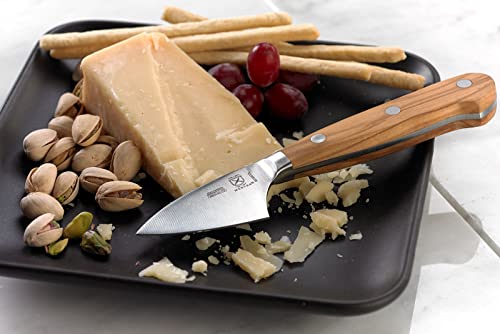 Mercer Culinary Renaissance Olive Wood Parmesan Cheese Knife, 2.75-Inch - color: Olive Wood Handle, size: 2.75-Inch Parmesan Cheese Knife