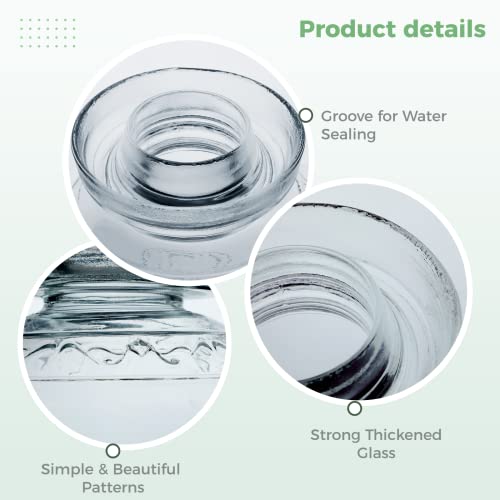 1.5L/2.5L/4.5L Glass Fermenting Jar, Large Capacity Sealed Pickle Jar, (C 4.5L/158oz) - color: C 4.5L/158oz