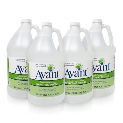 Avant® Alcohol-Free Foaming Hand Sanitizer, 1 Gallon Case of 4 bulk refill - size: 128 Fl Oz (Pack of 4)