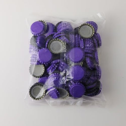 FastRack 288 Oxygen Absorbing Beer Bottle Caps | 26mm Pry-Off Purple Standard Homebrew Bottle Tops for Glass Bottles | PVC-Free Beer Crown Caps for Bottling - color: Purple
