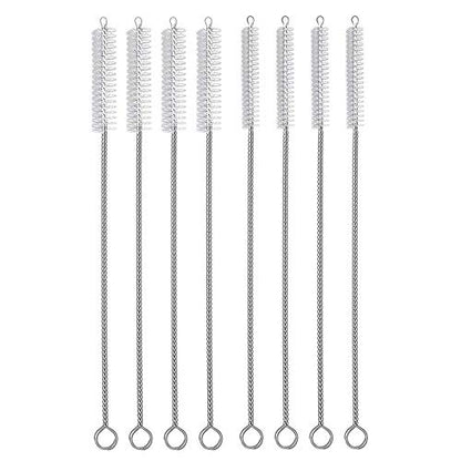 Hiware Straw Cleaner Brush Set, 8-Piece Long Cleaning Brush for Straws on Tumbler, Water Bottle, Sippy Cup, and Pipes, Tubes or Hummingbird Feeders
