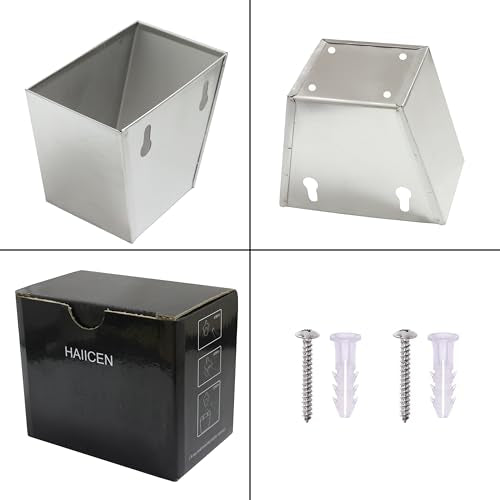 Stainless Steel Bottle Cap Catcher Wall Mount Beer Cap Collector with Drain Opening Brushed Silver - color: Silver