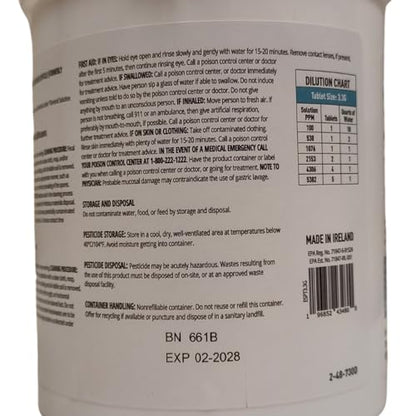 Disinfectant Tablets, NSF D2 Certified Food Safe, Hypochlorous Acid Commercial Kitchen & Surface Sanitizer, Kills Norovirus & C. Diff Spores, EPA Registered, 200 Count - size: 1 Count (Pack of 200)