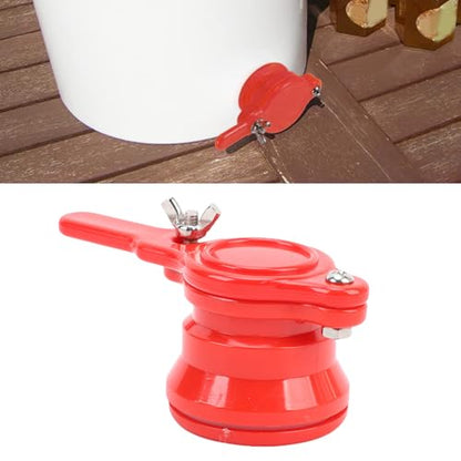 2PCS Honey Gate Valve, Leak Proof Honey Extractor Tap, Beekeeping Equipment Bee Hive Tool for Beekeeper, Bottling Buckets, Jars (Red) - color: Red