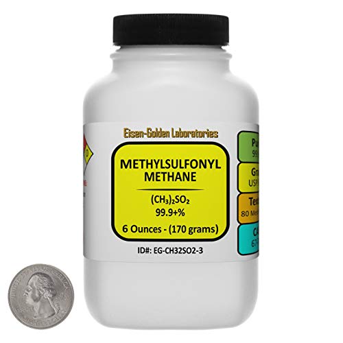 Methylsulfonyl Methane [(CH3) 2SO2] 99.9+% USP Food Grade Powder 6 Oz in a Bottle - size: 6 Ounces in 1 Bottle