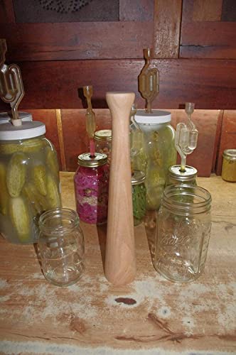 Ferment It Sauerkraut Pounder for Vegetable Fermentation - Made out of a Solid Piece of wood