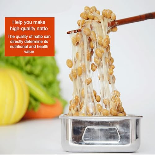 Natto Fermentation Machine Home and Commercial Automatic Electric Constant Temperature Machine 3.5L Stainless Steel Cup Multi-purpose Natto Rice, Yogurt, Wine Fermentation
