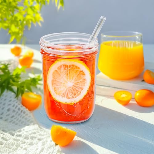 Miuyhji Wide Mouth Mason Jars 16 oz with Lids [2 Pack], Canning Jars with Metal Airtight Lids and Bands, 16 oz Glass Jars for Fermenting, Pickling, Freezing, Preserving, Meal Prep, Jar Décor - size: 16 oz-2Pcs (Clear)