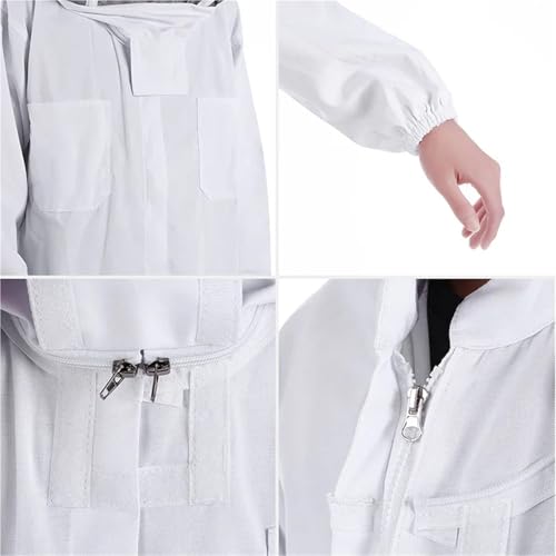 Beekeeping Supplies, Professional Beekeeping Suit, Bee Protective, Clothing, Veil and Hat, Complete Body Equipment,Beekeeping Tools(X-Large) - size: X-Large