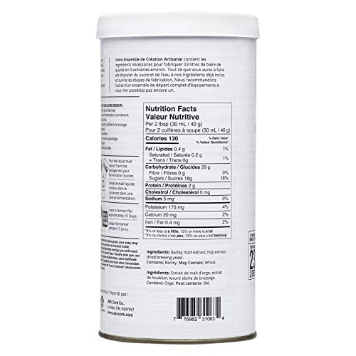 ABC Crafted Series Beer Making Kit | Beer Making Ingredients for Home Brewing | Yields 6 Gallons of Beer | Irish Red Ale - color: Irish Red Ale