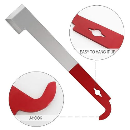 Stainless Hook Bee Hive Tool Frame Lifter and Scraper,Beekeeping Equipment, J Hook Hive Tool (1 piece) - size: 1 piece