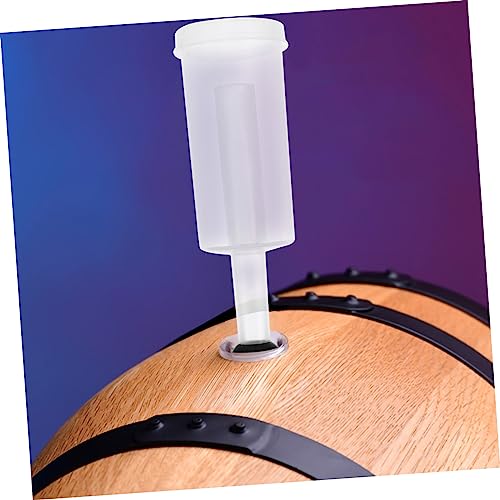 PRETYZOOM Three-piece Silicone Stopper with One-way Valves for Brewing and Fermentation Food-grade Stoppers for Wine Beer and Juice Making Easy to Use Safe and Sanitary