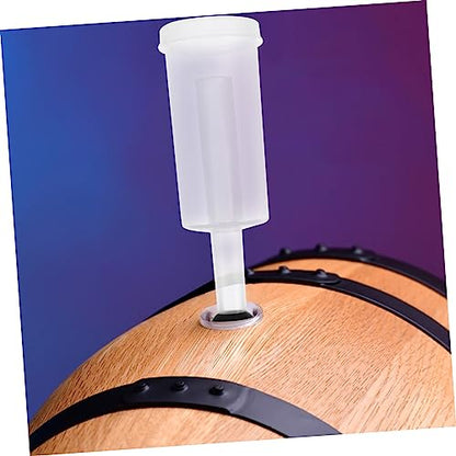 PRETYZOOM Three-piece Silicone Stopper with One-way Valves for Brewing and Fermentation Food-grade Stoppers for Wine Beer and Juice Making Easy to Use Safe and Sanitary