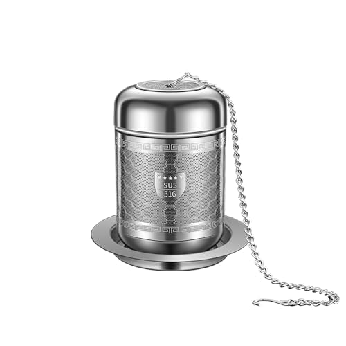 Tea Strainers for Loose Tea, 316 Stainless Steel Tea Infuser for Loose Leaf Tea, Extra Fine Mesh Loose Tea Infuser, Tea Steeper for Loose Tea & Diffuser (1 Pack - Medium) - size: Medium