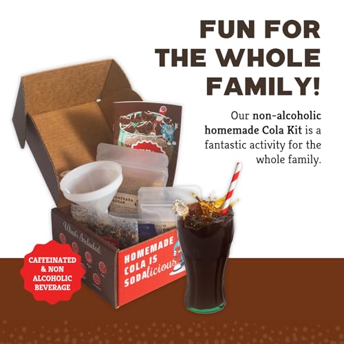 Craft A Brew - Craft Cola Kit - Easy for Beginners - At Home Soda Making Kit - Make Your Own Craft Cola - Includes Ingredients & Reusable Equipment - Starter Home Brewing - Makes 4 Liters - style: Cola Kit