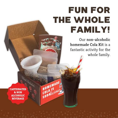 Craft A Brew - Craft Cola Kit - Easy for Beginners - At Home Soda Making Kit - Make Your Own Craft Cola - Includes Ingredients & Reusable Equipment - Starter Home Brewing - Makes 4 Liters - style: Cola Kit