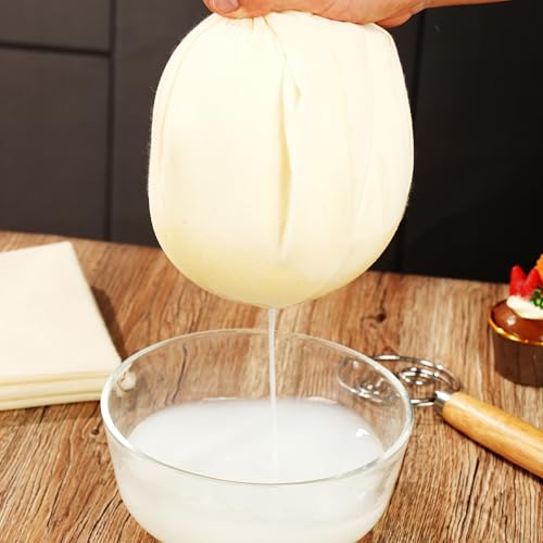 8-Pack Hemmed Cheesecloths - 20"X20" Reusable Unbleached Cotton For Cheese Making, Nut Milk, Yogurt Straining & Crafts. Food-Grade, Pre-Cut With Reinforced Edges - size: 8 Pack