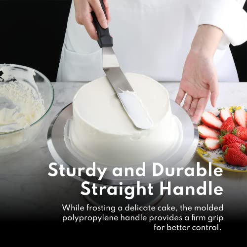 New Star Foodservice Angled Icing Spatula, 8 Inch Blade, 13 Inch Overall, Bakery-Grade Stainless Steel Offset Cake Decorating Spatula - size: 8-Inch Angled