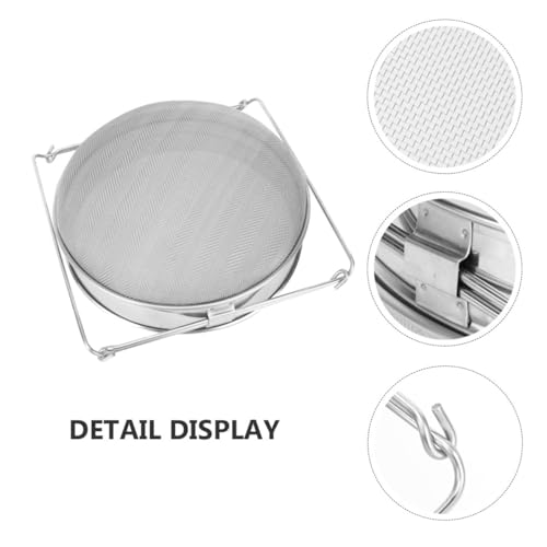 Healifty Honey Strainer Filter Sturdy Stainless Steel Double Layer Sturdy Honey Filtering Tool with Double Sieve Design for Efficient for Beekeeping