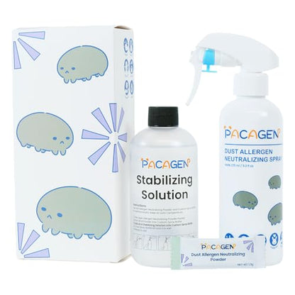 Pacagen Dust Allergen Neutralizing Spray for Humans - Perfect for Home Use, Immediate Results, Easy to Use, and Pet Friendly - A Few Sprays Away from A Clear Day | Non-Toxic and Safe, Immediate Results, Easy to Use, and Pet Friendly - A Few Sprays Every 2