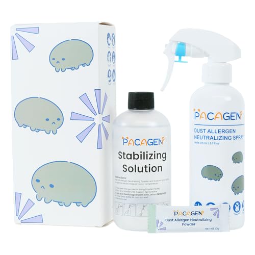 Pacagen Dust Allergen Neutralizing Spray for Humans - Perfect for Home Use, Immediate Results, Easy to Use, and Pet Friendly - A Few Sprays Away from A Clear Day | Non-Toxic and Safe, Immediate Results, Easy to Use, and Pet Friendly - A Few Sprays Every 2