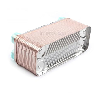 Heat Exchanger,30 Plates Wort Chiller Stainless Plates Brewing Chiller with 3/4 NPT Garden Hose Thread Heat Exchanger Wort Chiller
