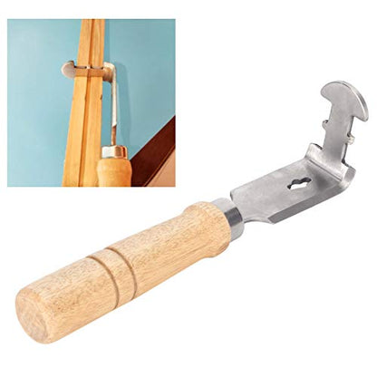 Beehive Frame Cleaning Shovel with Wood Handle, Scraping Tool Bee Hives Frame Scraper, Stainless Steel Scraper Cleaner Supply