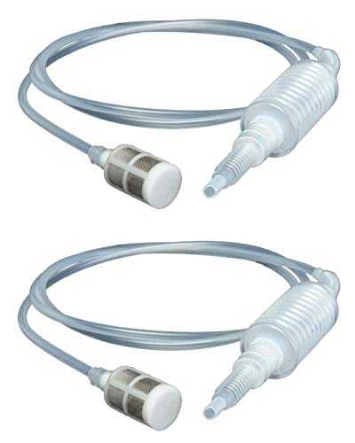 2PCS Siphon Tube for Home Brewing Filter 6ft Syphon Tube Pump for Homemade Wine Beer Equipment (White) - color: White