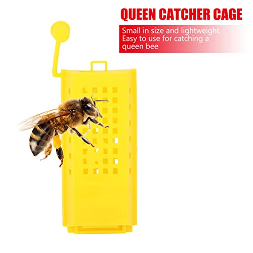 Queen Bee Catcher, 10PCS Queen Bee Cage Queen Bee Cage Catcher Clips Queen Rearing Kit Beekeeping Supplies Rearing Cup Kit Transporting Catcher Insectary Box Beekeeper Equipment