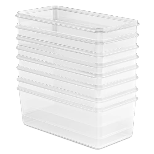Sorbus Food Storage Containers - Pack of 8 - Air Tight, Four-Way Snap Lids Keeps Food Fresh - Store Cereal, Pasta, Flour, Nuts, Candy - Durable Plastic Kitchen Pantry Bins - size: 8 Pack