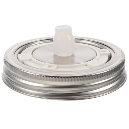 Airlock Fermentation Lids - 3.54" Fermentation Lid For Wide Mouth Mason Jar Sauerkraut & Pickle - Stainless Steel Mason Jar Sealing Cap